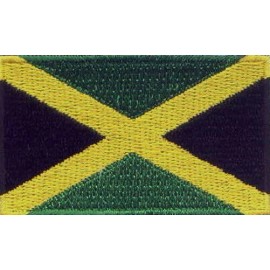 Unbranded Jamaica Flag Embroidered Patches 2.5"x1.5"  iron-on