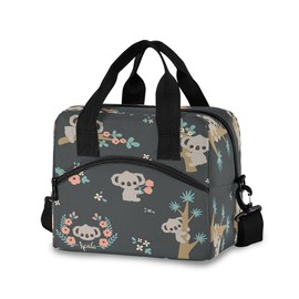 Mnsruu Cute Koala Lunch Bag for Kids Insulated Cooler Lunch Box Large Capacity Lunch Organizer for Boys Girls