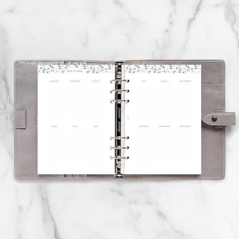 Filofax Calendar Diary Refill, A5 Size, Week-to-View, Garden Minimal Diary
