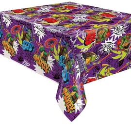 Unique Industries Compatible with TMNT Mutant Turtles Mayhem Table Cloth 54" x 84"