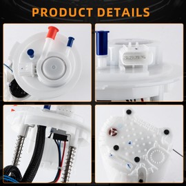 DIRBOERF Electric Fuel Pump Assembly Compatible With Chrysler 200 2015-2016 Jeep Cherokee 2014-2016 Dodge Dart 2013-2016 L4 2.0L 2.4L Replaces E7280M SP7224M FG1560