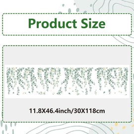 GORGECRAFT 118x30cm Leaves Vine Window Clings Green Plant Hanging Static Window Decals Anti Collision Removable Leaf Spring Summer Window Stickers Flowers Window Film for Glass Window Decoration