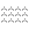 12 Pcs Furniture Moving Dolly Set, 3-Wheel Steel Mobile Rollers