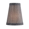 Aspen Creative 51053-2,Hardback Empire Transitional Clip-On Chandelier Shade/Dark Silver Grey