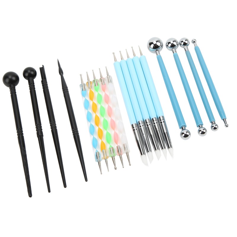 18 Pcs Clay Tools DIY Handicraft Multipurpose Pottery Clay Sculpting