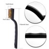 SKYPIA 6pcs Mini Wire Scratch Handle Masonry Brush Set for