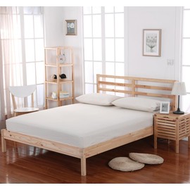 Grounding Fitted Sheet with 15 feet Grounding Cord, Queen Size, 5% Silver Fiber & 95% Cotton Fiber, Conductive Earthing Bed Sheet for Better Sleep EMF Protection