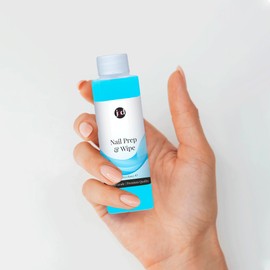 JND JND Nail Prep & Gel Polish Wipe Sticky Residue Remover Cleaner, UVLED Gel Polish Preparation (Sanitises Nail Plate) and Finisher (Removes Tacky Layer) 50ml