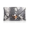 Millya Women's PU Leather Evening Bag Clutches Purse SnakeSkin Envelope