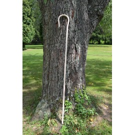 Amish Wares 93-96" Amish Handcrafted Red Oak Steam Bent Shepherd Crook or Hook.