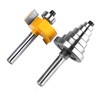 1/2"H - 1/4" Shank Rabbet Router Bit with 7 Bearings
