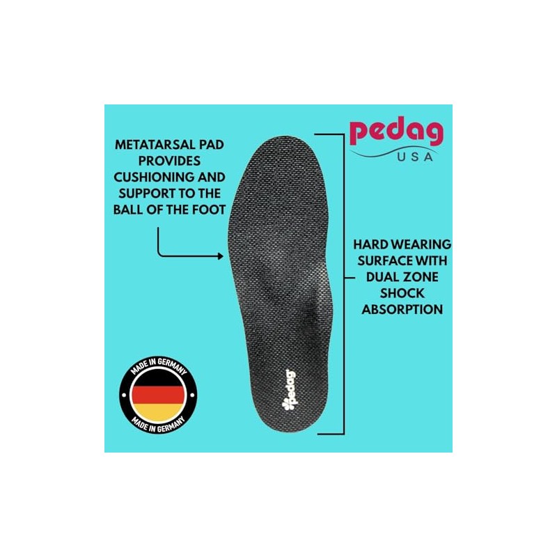 Pedag Worker Active Orthotic Foot Support, M11/eu 44, 4.2 Ounce