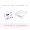100% Cotton Fitted Sheet with Waterproof Mattress Protector to fit
