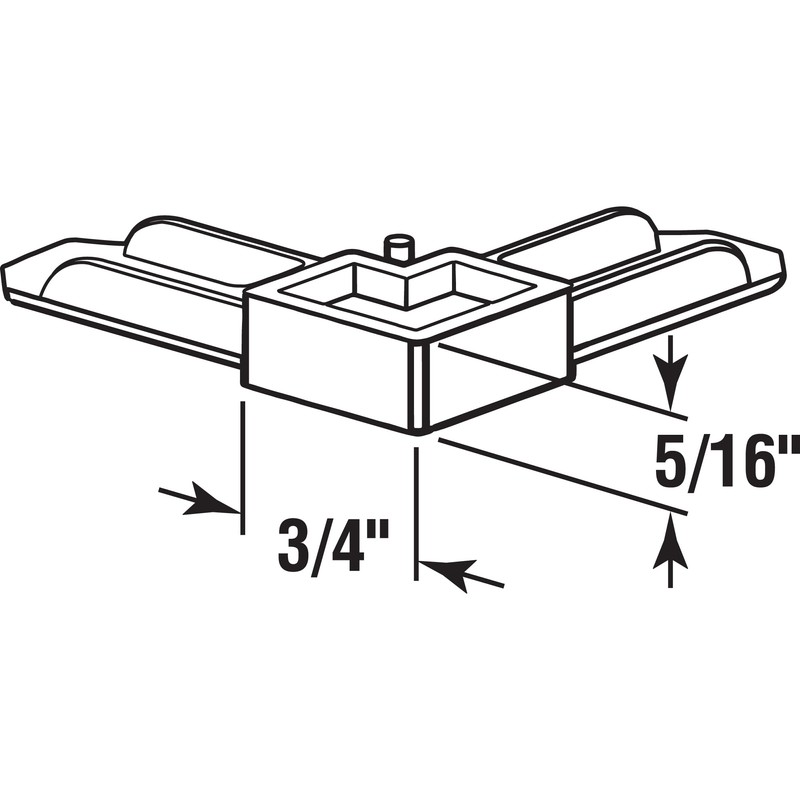 Prime-Line PL 77298 Plastic Screen Frame Corners, 5/16 in. x