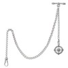 Kchss Pocket Watch Chain Double Albert Chain T-Bar Watch Chain
