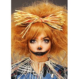 Bristol Novelty Zombie Scarecrow Bloody Straw Bow Headband