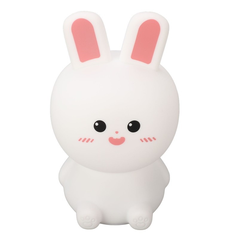 Cute Night Light Tap Control 5 Modes Rechargeable Rabbit Shape