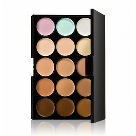 FantasyDay Pro 15 Colors Contour Kit Highlighting Face Cream Concealer Camouflage Makeup Palette Contouring Kit #1 - Ideal for Professional and Daily Use