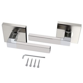 Avalon 0511 - Dummy (French Closet) Door Handle Set NO Latch Mechanism in Satin Nickel Finish