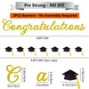 Pre-Strung Graduation Congratulations Banner No DIY Glitter Congratulation and Grad