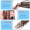 SVNMU Chocolate Brown Boho Crochet Braids Human Hair Curls 24inch