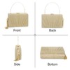 Gets Tassel Womens Evening Handbag Small Pleated Clutch Purses for