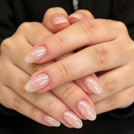 Woakess False Nail 1ml 24 Piezas U?as Postizas Cortas Largas