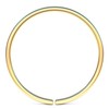 ALOME Gold Belly Button Ring - Plain 14K Gold Filled