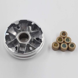 Complete Variator Kits for Gy6 50cc/80cc 139QMB/147QMD Engine, Drive Wheel Assy Performance 8.5 Gram Rollers CVT Front Clutch for Scooter Atv and Gokart