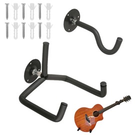 Guitar Wall Mount, Guitar Hanger Hook with Mounting Screws, Guitar Wall Mount for Acoustic, Guitar Wall Mount Wall for Electric Guitar, Classical Acoustic Guitar, Bass Ukulele, Mandolin Banjo