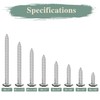 GOHODOMINO #8 x 3/8" Wood Screw 100Pcs Truss Head Phillips