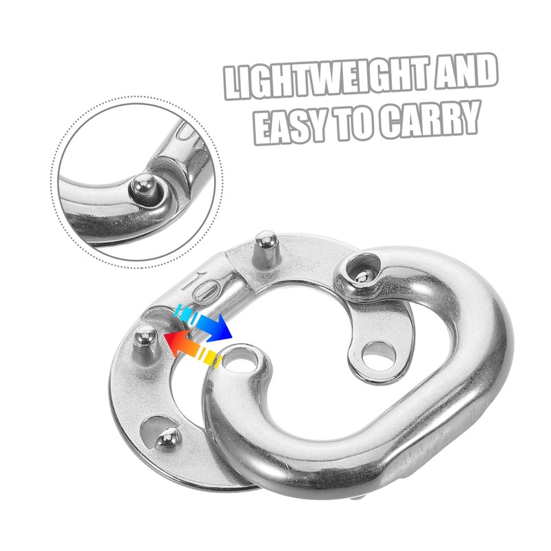 STOBOK Stainless Steel Connector Chain Repair Links Heavy Duty Link