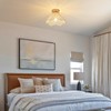 Zswanbei D12.5 Inch Boho Light Fixtures Flush Mount Mini Chandelier