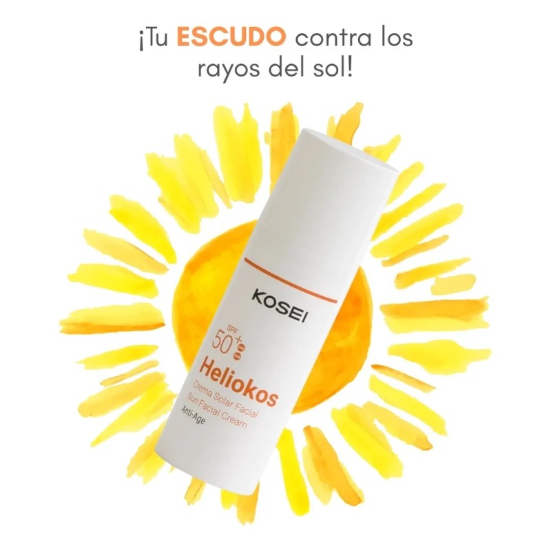 Heliokos Protector Solar Facial Antiedad Fps50+, Kosei Crema