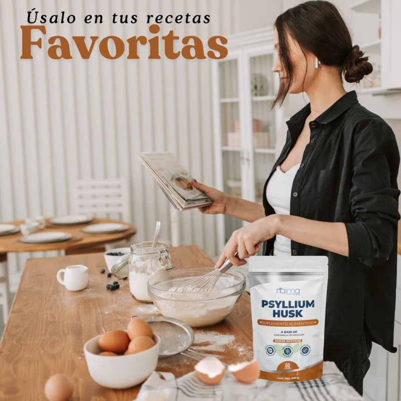 Psyllium Husk Plantago Calidad Premium 300 G Cascarilla