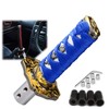 EZAUTO WRAP 10cm Blue White Shift Knob Samurai Sword Alloy