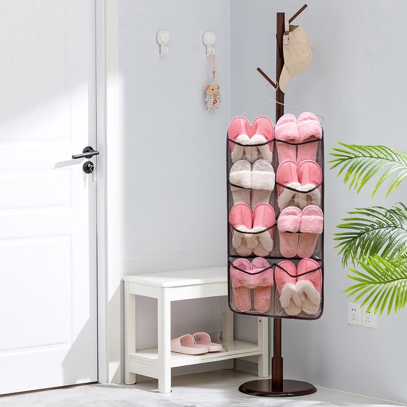 ANIZER Dual Sided Hanging Closet Organizer Durable Socks Stocking Clothes