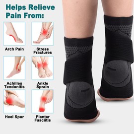 Ankle Brace Stabilizing Protective Ankle Compression Bandage Stabilizing Achilles Tendon Support Ankle Joint Protection Injury Prevention Breathable Elastic Shock Absorption for Left and Right Men (XL