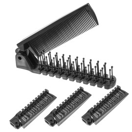 MERRYHAPY 4pcs Portable Travel Hairbrush Tail Comb Plastic Slick Back Brush for Home Outdoor Use