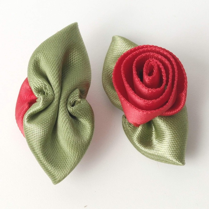 Micomon Mini Ribbon Bows for Crafts Mini Roses Ribbon Flowers