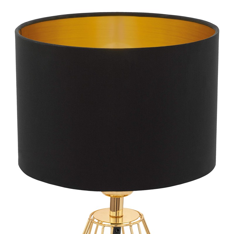 Eglo Carlton 2 Table lamp, 1-Flame Vintage lamp, Bedside lamp