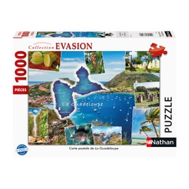 Nathan 4005556873418 1000-Piece Guadeloupe Postcard Puzzle Adults