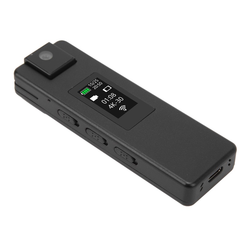 WiFi Body Camera 4K HD Motion Detection 1500mAh 180 Degree