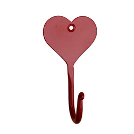 Living Ideas Wall Hook Hand Forged Wall Heart Hooks for Kitchen Towel Wrought Iron Handmade Wall Mounted Hook for Plant, Towel, Pots, Mug & Hats Farmhouse Decor Heavy Duty Bathroom Towel Hook Rack