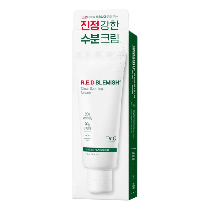 Dr.g Red Blemish Clear - Crema Hidratante Coreana Calmante P