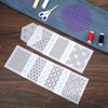Ouligay 8 PCS Sashiko Templates 4.7 X 4.7 Inch Plastic