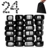 10Pcs Rainbow Hematite Magnetic Stone Kit, DIY Round Polished Magnets