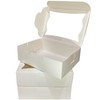 White Paper Bakery Boxes - 12-Pack Pastry with Window for