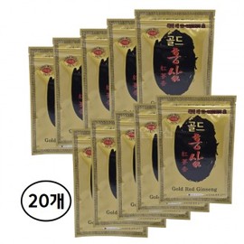 20 Gold Red Ginseng Pads, Red Ginseng Herbal Ingredients Healthy Fomentation Patch 20