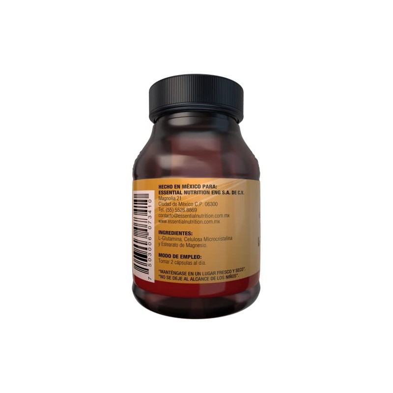 Essential Nutrition, L-Glutamina 50 Cápsulas de 500 mg